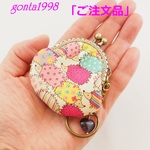 「cota-cotta様のご注文品」☆気持ち華やぐ☆がま口バッグチャーム（ミニ）（はりねずみ♡）