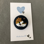 ねこバッチ紺-7