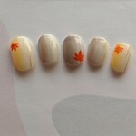 ネイルチップ　はんなりもみじ　秋　和風