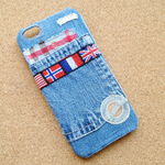 #038 masaki4869様専用 デニムリメイクiPhone6Plusカバー《送料込》