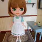 リカちゃん・ブライス　ワンピース　エプロン