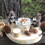 北海道のリス・エゾリスさんのお茶会セット