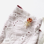 マグネット　マスクチャーム　薔薇レジン　リボンチャーム