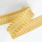 サイドフリルリボンᢂ ダンデリオン 25mm  フリルリボン/サテンリボン/リボン/リボンアクセサリー/リボンバレッタ/リボンクリップ/グログランリボン