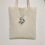 【no.16 blueberry】刺繍マイバッグ