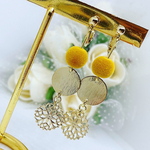 【再販】黄色い実が可愛い🧡イヤリング／ピアス