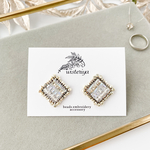 jewelry earring < SQ silver × clear >