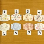 【Mサイズ】選べるマスク 2枚☆子供用 Wガーゼ 立体マスク 女の子柄 ハンドメイド(低学年～中学年)    