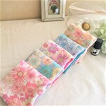 ８重ガーゼハンカチ５set*liberty調flower*リバティ調フラワー*大人の上品カラー*優しい色*お布団ガーゼ**