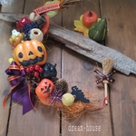 期間限定　三日月🌜ハロウィンリース🐱玄関
