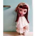 No.62☆ネオブライス☆秋のヘッドドレス+ふんわりワンピ+ファー付きペチスカート