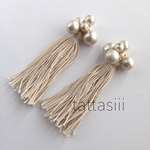 [tattasiii] tassel pierce/earring [練]