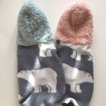 Thanks500!10%offNEW☆再々販フリースしろくまさん〈グレー〉