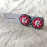 刺繍ピアス