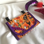 移動ポケットハロウィンパープル🎃★マスクケース入園入学ハンカチティッシュ