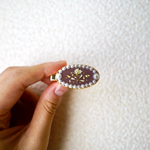 ドライフラワーのヘアクリップ(左用)