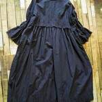 コットン刺繍スカラップのワンピ♪ブラック