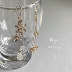 No.74❤︎clear snow pierce／earring