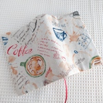 ≪再販≫カフェ柄のブックカバー(文庫本size)