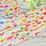 【5m¥400】スマイルスター☺︎⭐︎Tシャツヤーン✧ズパゲッティ✧ニコちゃん✧レインボー