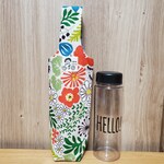コンパクトになるボタニカルフラワー柄のペットボトルカバー