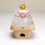 ※hisama1213様オーダー品　【受注製作】ムク鏡餅　三方台（紅白あわじ）※納期1週間～12月末