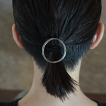 鎚目ヘアーカフ　ポニーフック　ステンレス＊シルバー※受注生産※