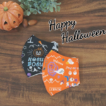 🎃ハロウィン柄マスク👻子供用立体マスク☆ロゴ2枚セット