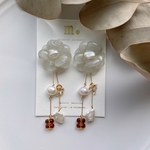 2way♡つぶつぶとミニストック風お花ピアス/イヤリング 