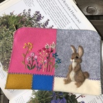 🐰felt de patchworkうさぎのお薬出来ケース🐰