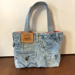 デニムリメイクバッグ　ベルト