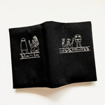 刺繍 ブックカバー 文庫 古代エジプト派？ メジェド様