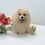 ポメちゃん(植毛・クリーム・ミニポメ付)