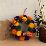 \再販/ポンポンリース☆ハロウィン04