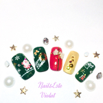 初めてのクリスマスネイル☆