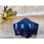 夏用 薄型立体マスク◡̈*.。☆キッズ＆ジュニア用 宇宙柄マスク☆ゴム付き 立体マスク✳︎。　