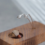 ハスの花＆実 フック ピアス シルバー925