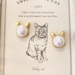 猫パールピアス