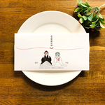 結婚式用マスクケースAMABIE｜アマビエ｜10枚セット｜メニューor席札追加可能｜コロナ対策｜マスクキーパー｜和装｜和婚｜和風