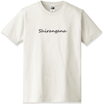 shirangana（知らんがな）　オフホワイトTシャツ　おもしろＴシャツ