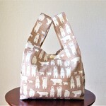 レジ袋型エコバッグ◎白くま◎ランチバッグ◎コンビニ袋◎薬局袋◎マチたっぷり15㎝◎