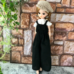 リカちゃん　服　白トップス✖️ ブラックオールインワン　マキシ丈