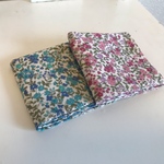 【受注製作＊送料無料】ハンドメイド ガーゼハンカチ 16×16 小花柄 2枚セット