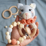 ネコのMiaow ちゃん【ガラガラ 赤ちゃん 歯固め おもちゃ】出産祝い