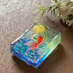 波紋の金魚～月の光（長方形Lサイズ）