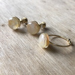 セット販売◯お月見／PYON . . 〈 耳飾りと指輪 〉