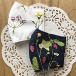 2枚セット　ART GALLERY FABRICS 上質なお花柄マスク　立体マスク　ダブルガーゼ　子供用サイズも対応　