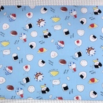  35cm✖️50cm ランチョンマット☆ ごはんちゃん🍚ブルー【再販】