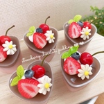 いちごチョコプリン