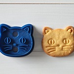 ねこ（スタンプ付き）クッキー型・クッキーカッター